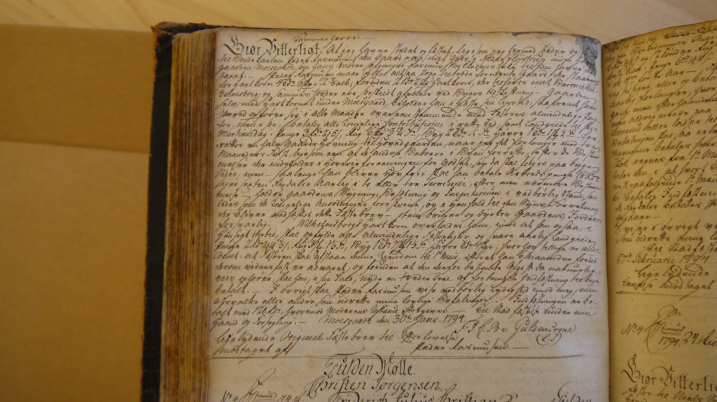 Moesgaard Skifteprotokol, Peder Rasmusens fæstebrev, 30. januar 1794